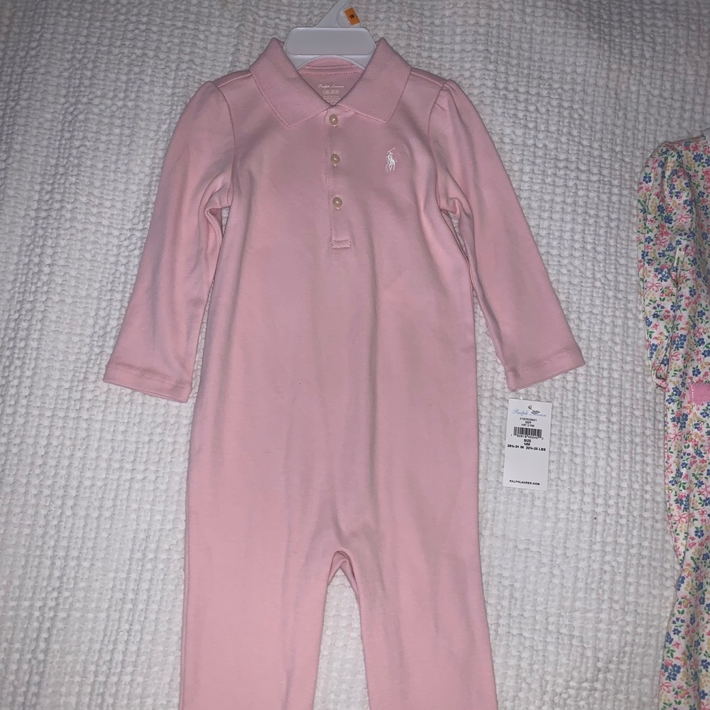 Ralph Lauren cotton pink coverall